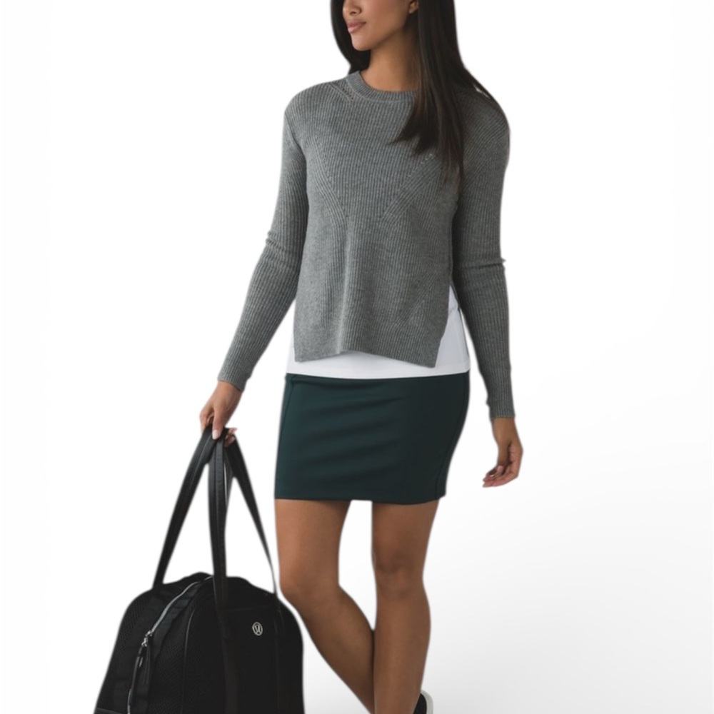 Lululemon & Go City Farer Green Pencil Skirt